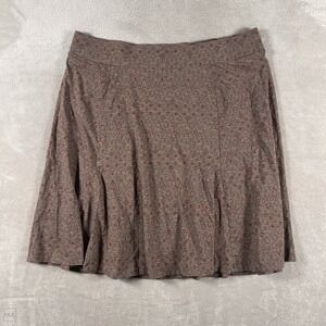 Toad&Co. Women's Skirt Pull On Mini Performance Outdoor Organic Cotton XL Brown